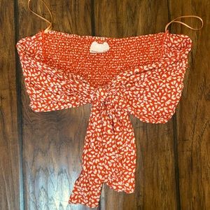 SKYLAR & MADISON DOUBLE CROSS CROP TOP